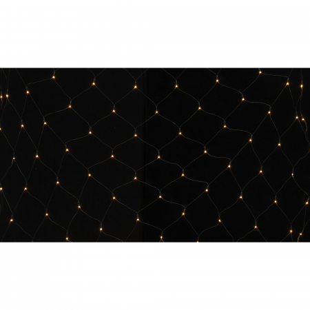 Instalatie Craciun tip plasa, cu transformator 31V, 1.5 m x 1.5 m, Alb Cald, 120 LED-uri V5, 8 jocuri de lumini, fir verde, Flippy [5]