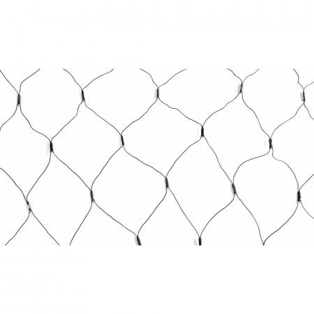 Instalatie Craciun tip plasa, cu transformator 31V, 1.5 m x 1.5 m, Alb Cald, 120 LED-uri V5, 8 jocuri de lumini, fir verde, Flippy [2]