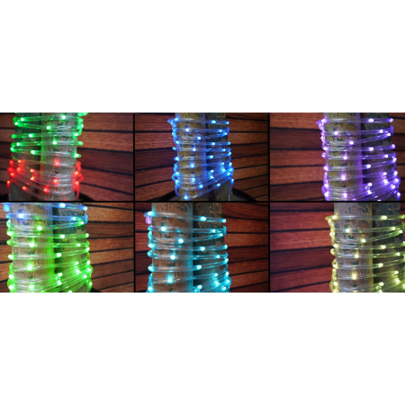 Instalatie de Craciun,10 metri,100 LED-uri,telecomanda 32 de functii,multicolor RGB,USB,tub luminos,interior/exterior,Flippy [3]