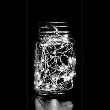 Instalatie de Craciun cu Baterii Tip Liniar, 2 jocuri de lumini, Fir Cupru 5 m 50 LED -uri, Alb Rece [2]