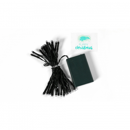 Instalatie de Craciun cu Baterii Tip Liniar, 2 jocuri de lumini, Fir Verde 3 m 30 LED -uri, Multicolor [4]