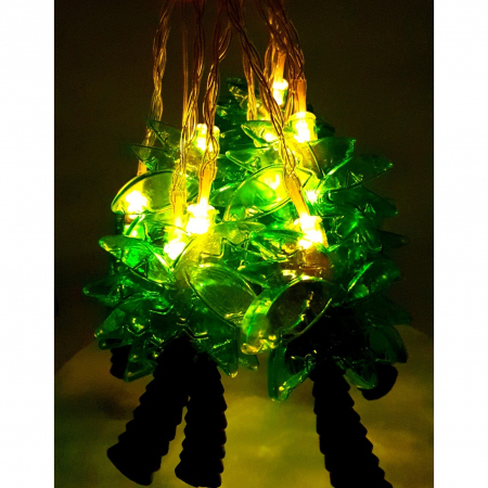 Instalatie de Craciun cu Baterii Tip Sir 1.5 m LED -uri Palmier Alb Cald [4]