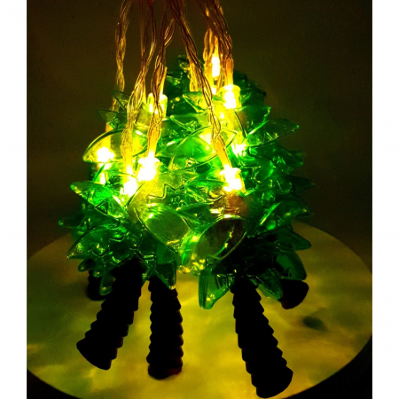 Instalatie de Craciun cu Baterii Tip Sir 1.5 m LED -uri Palmier Alb Cald [3]