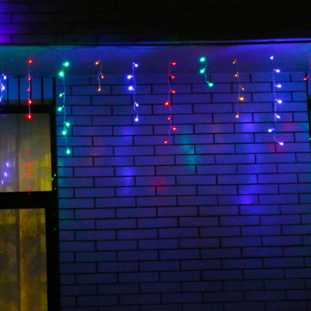 Instalatie de Craciun Flippy® Tip Franjuri, 12 m, 300 LED-uri, Interconectabila, Multicolor [3]