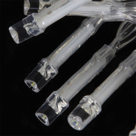 Instalatie de Craciun, Flippy®, Tip Franjuri, 3 m, 96 Leduri, Alb Cald, Interconectabila [4]