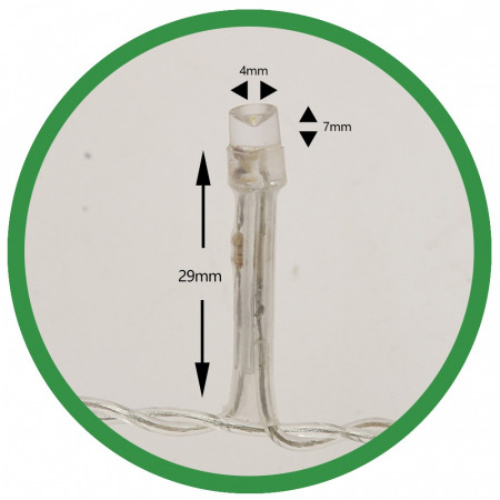 Instalatie de Craciun Flippy® Tip Perdea, 3 x 3 m, 320 LED-uri, Interconectabila, Alb Rece [6]