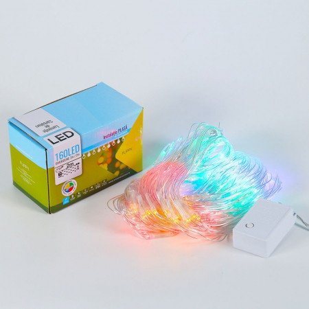 Instalatie de Craciun, Flippy®, Tip Plasa, 2 x 2 m, 160 LED-uri, Interconectabila, Multicolor [3]