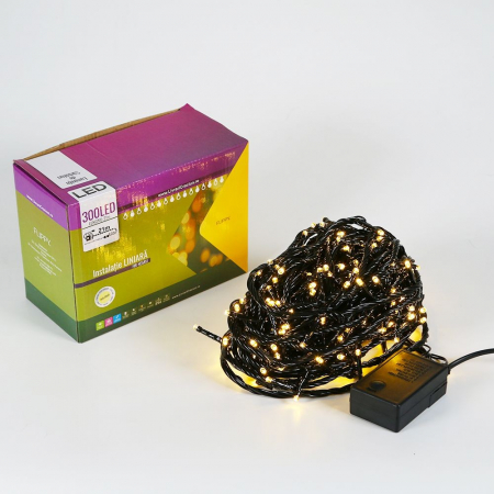 Instalatie de Craciun, Premium Flippy®, Tip Liniara, 21 m, 300 LED-uri, Interconectabila, Alb Cald [5]