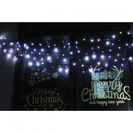 Instalatie de Craciun, Premium Flippy®, Tip Liniara / Sirag, 50 m, 500 LED-uri Mari, Alb Rece [5]