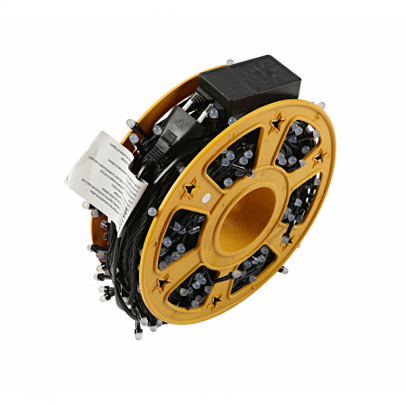 Instalatie de Craciun, Premium Flippy®, Tip Liniara / Sirag, 50 m, 500 LED-uri Mari, Alb Rece [14]