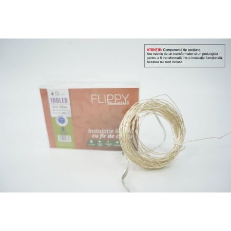 Instalatie de Craciun Tip Liniar, 8 jocuri de lumini, Fir Cupru, 10 m, 100 LED -uri, Albastru [1]