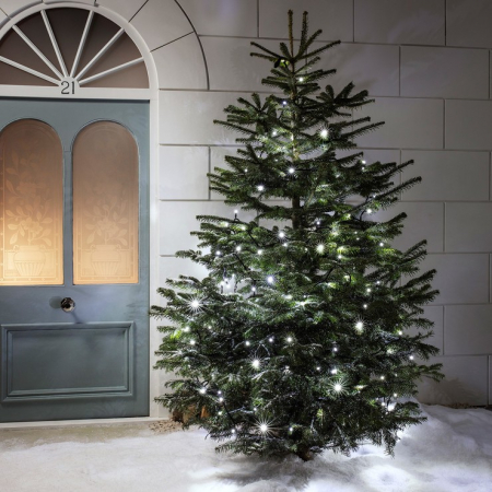 Decoratiuni, ornamente si articole Craciun - Instalatie de Craciun Tip Sir 9 m 80 LED -uri Mari Alb Rece