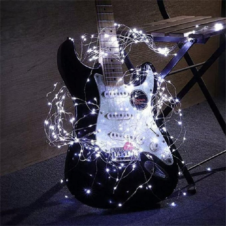 Instalatie Liniara de Craciun, 20 m, 200 Led-uri, Alb Rece, 8 jocuri de lumini, Transformator, Interconectabila, Prelungitor 5 m inclus, Fir Cupru, Flippy [7]