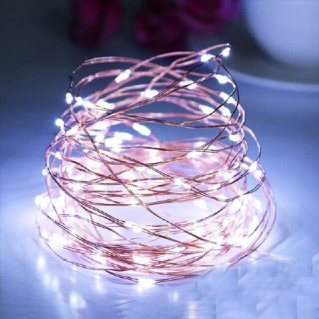 Instalatie Liniara de Craciun, 25 m, 250 Led-uri, Alb Rece, 8 jocuri de lumini, Transformator, Interconectabila, Prelungitor 5 m inclus, Fir Cupru, Flippy [8]