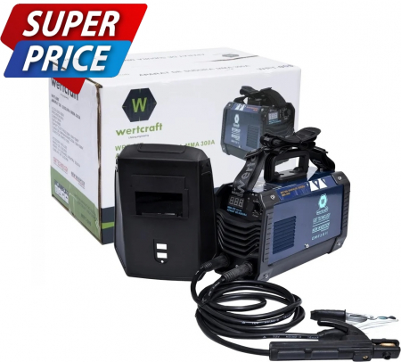 Echipamente pentru sudura - Invertor de sudura WertCraft WRT-006, 20-300 A amperaj, 230 V, 1.6-4 mm diametru electrod, MMA, IP21, funtie anti-lipire