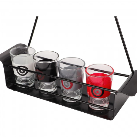 Joc de Baut Darts Flippy, 4 Sageti si Pahare de Shot Incluse, pentru petreceri si timp liber, 30 x 20 x 6.5 cm, multicolor [4]