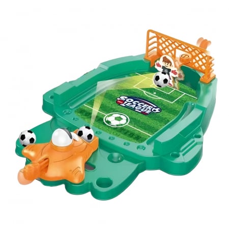 Jocuri de societate - Joc de Masa Mini Fotbal Interactiv pentru Copii, Flippy, Board Game, Mingi si Figurine Incluse, 30x19.5x6.8 cm, Multicolor
