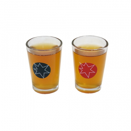 Joc de societate Pinball cu pahare pentru shoturi Flippy, 40 x 17,7 cm, galben [7]