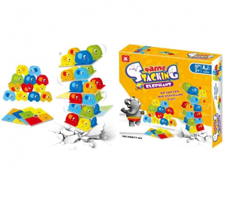 Joc distractiv de indemanare, Elefantii in echilibru, 28 x 26 x 5 cm [0]