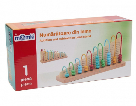 Joc educativ Numaratoare lemn, Abac, Momki [1]