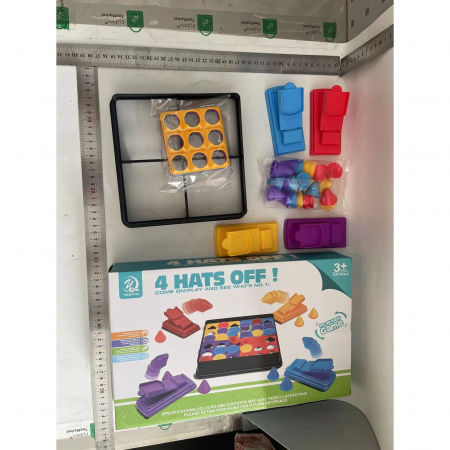 Joc Interactiv pentru Copii, Flippy, 4 Hats Off, Tabla de Joc, Figurine Palarii, +3 Ani, Multicolor [1]