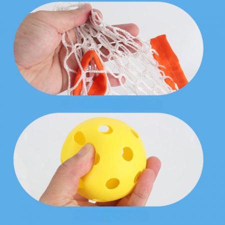 Joc Spikeball, Flippy, pentru Copii, Joc in 2, pentru Plaja, Parcuri, Interior, 2 Plase, 2 Mingi, Senzorial, Prinderea Mingii, 50x30 cm, Multicolor [2]