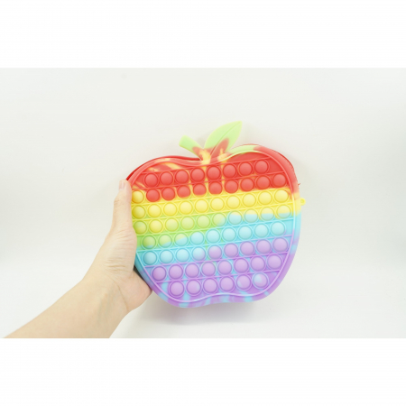 Jucarie antistres din silicon, Flippy, Pop It Now and Flip It, Geanta de umar, Mar, Multicolor [5]