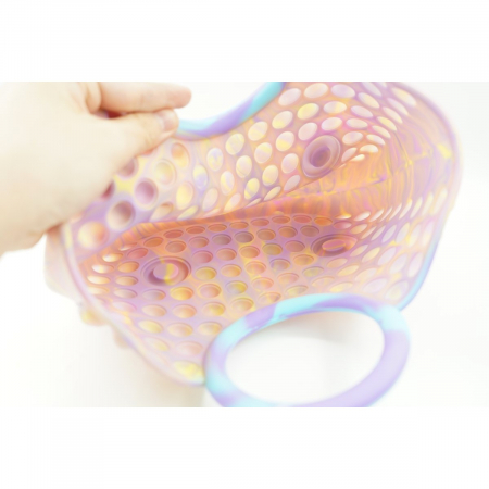 Jucarie Antistres din silicon Flippy, Pop It Now And Flip It, Geanta mare, 28 cm, Multicolor, Model 6 V2 [2]