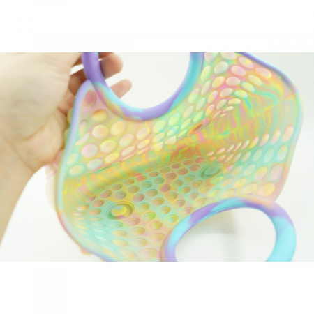 Jucarie Antistres din silicon Flippy, Pop It Now And Flip It, Geanta mare, 28 cm, Multicolor, V4 [4]