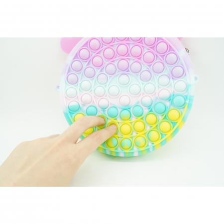 Jucarie antistres din silicon Flippy, Pop it Now and Flip It ,Geanta ,Multicolor [1]