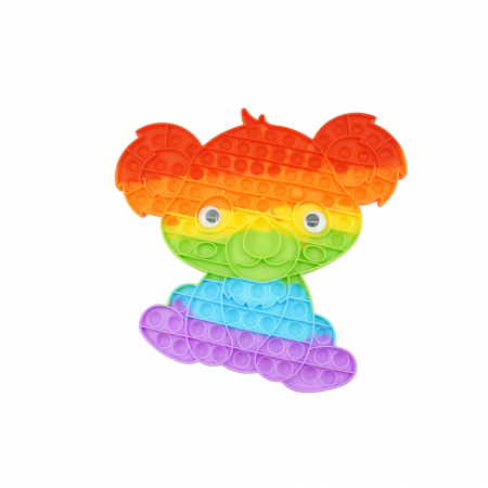 Jucarii, Copii & Bebe - Jucarie antistres din silicon, Flippy, Pop It Now and Flip It, Koala, Multicolor