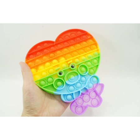 Jucarie antistres din silicon, Flippy, Pop It Now and Flip It, Maimuta mare, Multicolor [8]