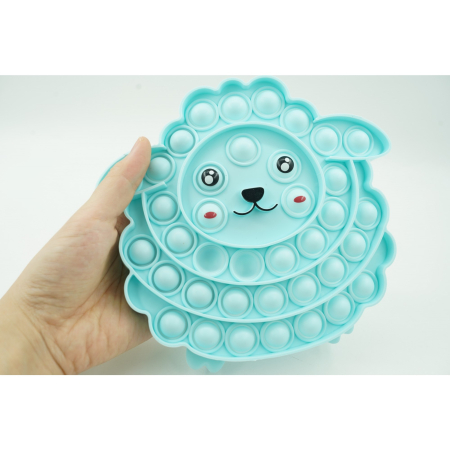 Jucarie antistres din silicon, Flippy, Pop It Now and Flip It, Oita, Albastru [7]