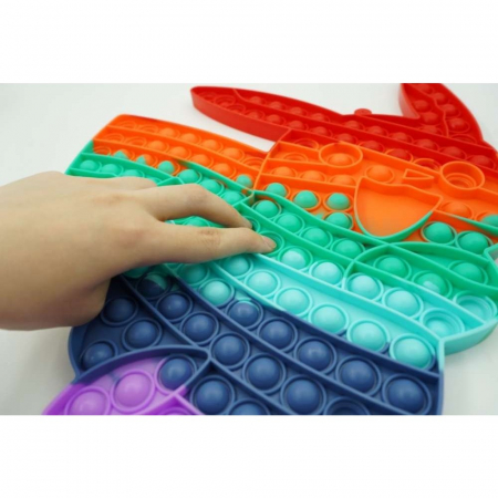 Jucarie antistres din silicon Flippy, Pop it Now and Flip It ,Pikachu ,Multicolor [4]