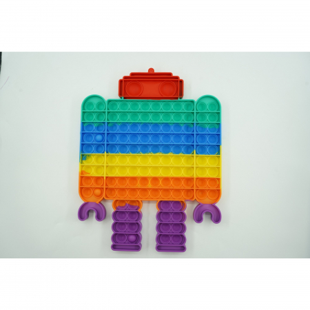 Jucarie antistres din silicon Flippy, Pop it Now and Flip It ,Robot ,Multicolor ,Model 3 [1]