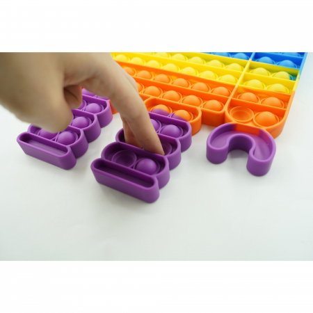 Jucarie antistres din silicon Flippy, Pop it Now and Flip It ,Robot ,Multicolor ,Model 3 [5]