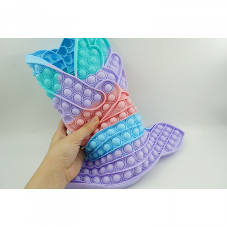 Jucarie antistres din silicon Flippy, Pop it Now and Flip It ,Unicorn cu aripi ,Curcubeu [4]