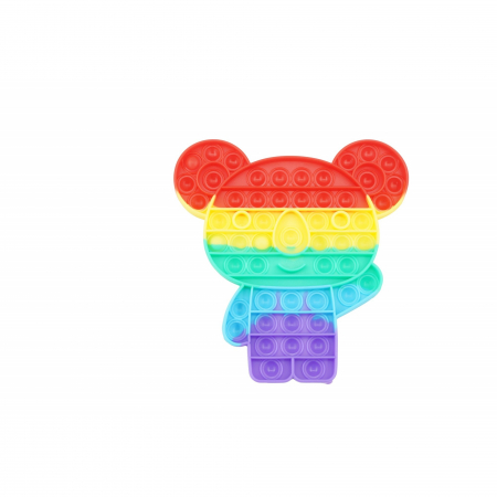 Jucarie antistres din silicon, Flippy, Pop It Now and Flip It, Ursulet Koala, Multicolor [0]