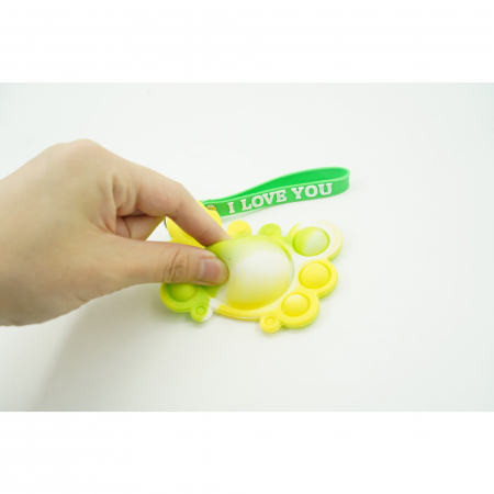 Jucarie antistres din silicon, Flippy®, Pop It Now tip breloc, Crab, Multicolor, V3 [2]