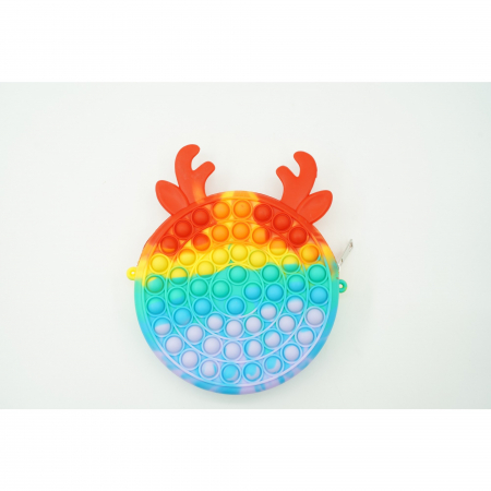Jucarie antistres din silicon, Pop it Now and Flip It, Flippy, Geanta, Model 2, Multicolor [1]