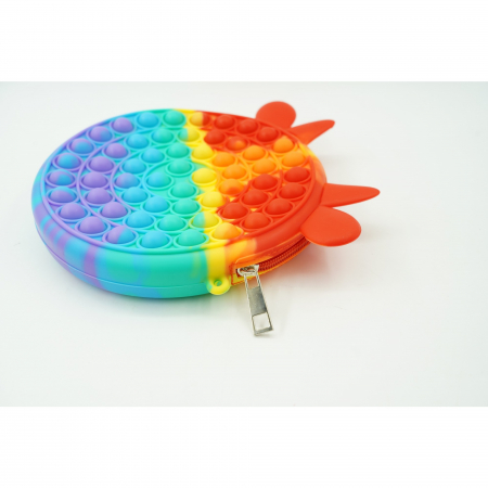 Jucarie antistres din silicon, Pop it Now and Flip It, Flippy, Geanta, Model 4, Multicolor [2]