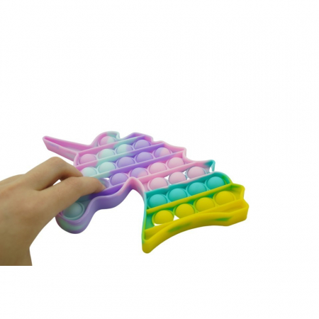 Lichidare Jucarie antistres din silicon, Pop it Now and Flip It, Unicorn, Multicolor, Model 3 [2]