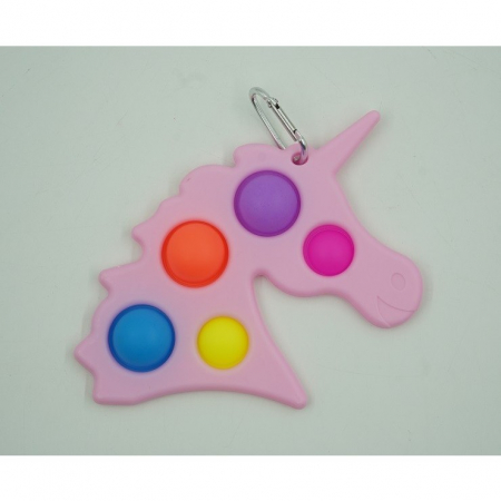 Jucarie Antistres Flippy - Fidget Toy, Simple Dimple, Unicorn, Roz [3]