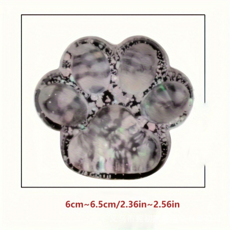 Jucarie Antistres Squishy, Flippy, cu Revenire Lenta pinch family, Model Labuta de Pisica cu Sclipici, 6.5x6 cm, 60g, Ambalaj Transparent, Alb-Negru [8]