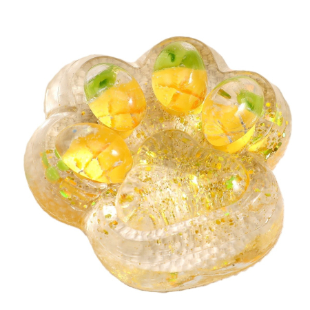 Sub 99 Lei - Jucarie Antistres Squishy, Flippy, Labuta de Pisica Squeeze Toys, cu Revenire Lenta, 7.5 cm, Model 270525, Multicolor