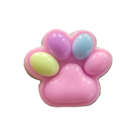 Sub 99 Lei - Jucarie Antistres Squishy, Flippy, Labuta de Pisica Squeeze Toys, cu Revenire Lenta, 7.5 cm, Model 270529, Multicolor