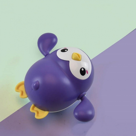 Jucarie de baie interactiva pentru copii, Flippy, pinguinul mov [1]