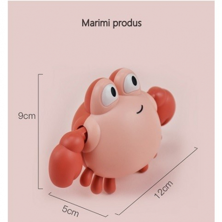 Jucarie de baie pentru copii, Flippy, crab roz [1]