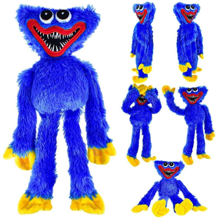 Jucarie de plus Huggy Wuggy, Flippy, 40 cm, albastru [1]