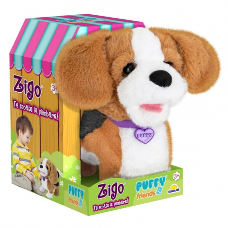 Jucarii, Copii & Bebe - Jucarie de plus interactiva Noriel Pets - Zigo catelusul Beagle
